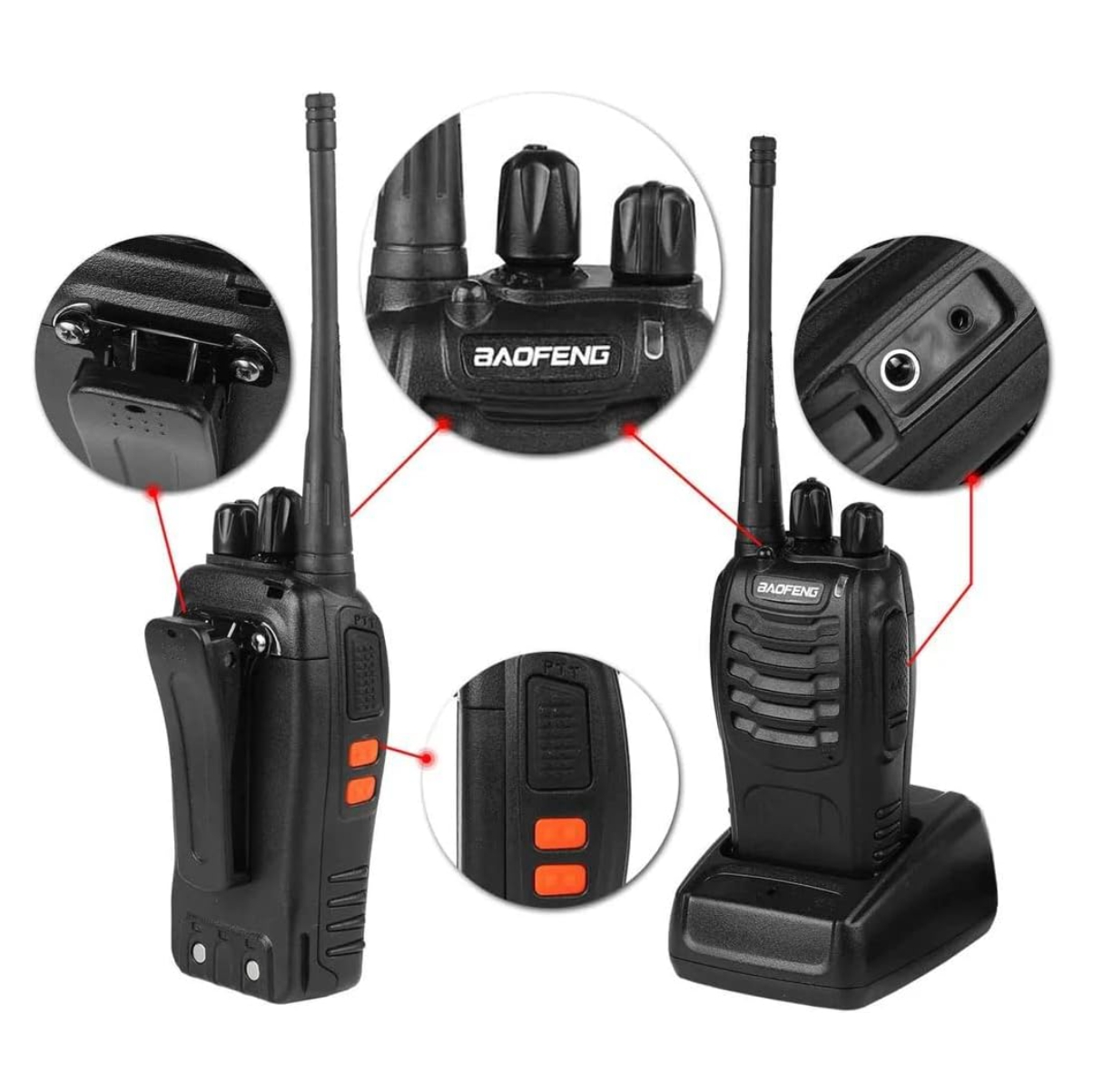 Miniatura 4 de Radio Comunicación X2 Baofeng Walkie 888